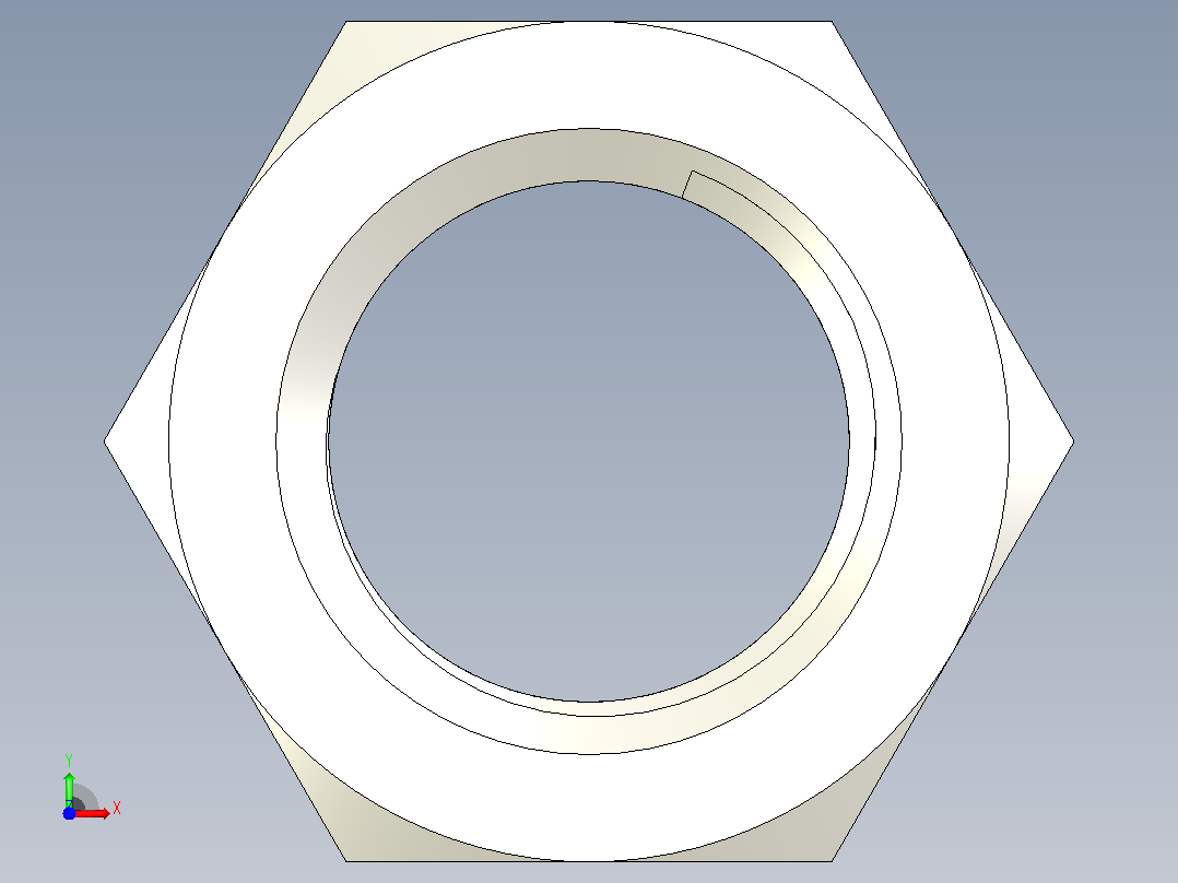 DIN_EN_ISO_4032_Hexagon_Nut_64.ipt六角螺母前视图