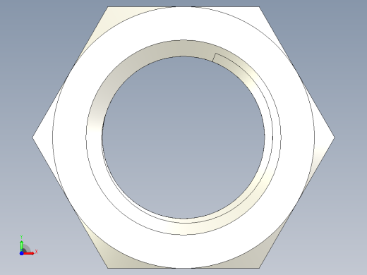 DIN_EN_ISO_4032_Hexagon_Nut_64.ipt六角螺母前视缩略图