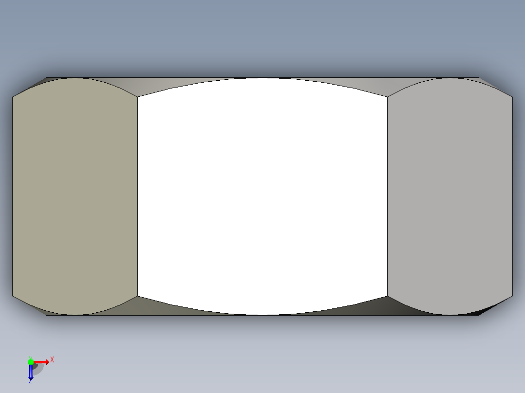 DIN_EN_ISO_4032_Hexagon_Nut_64.ipt六角螺母俯视图