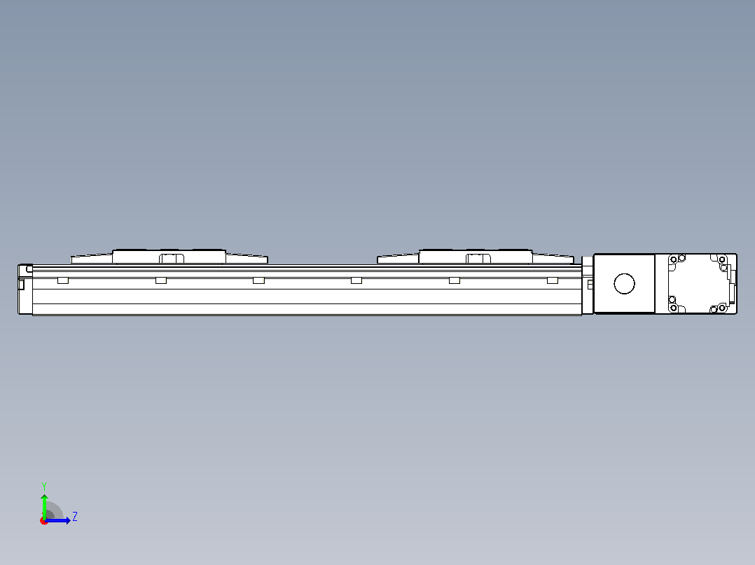 皮带直线轴双滑块型TPA-GCBS-120-P70-L50-QR-M20-N3左视图