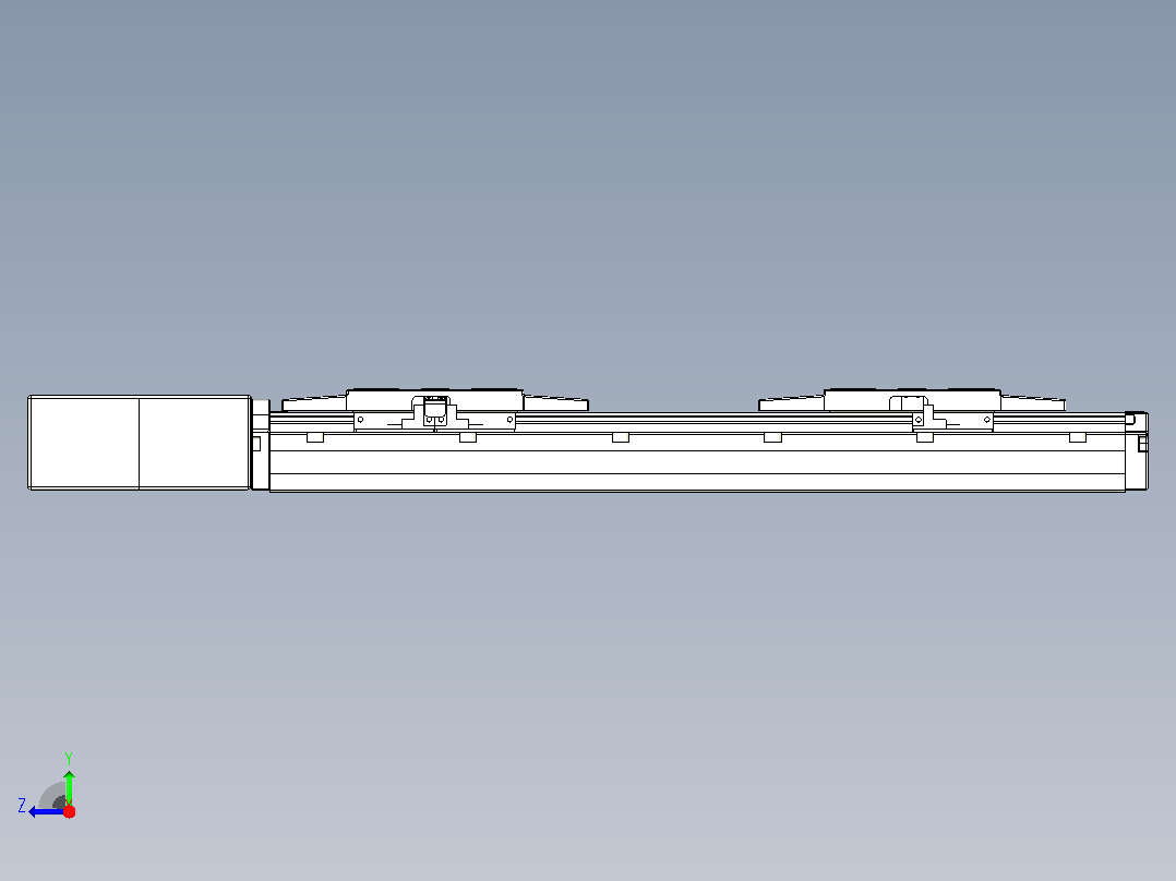 皮带直线轴双滑块型TPA-GCBS-120-P70-L50-QR-M20-N3右视图