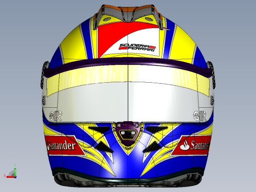 头盔CATIA V5 r21模型后视缩略图