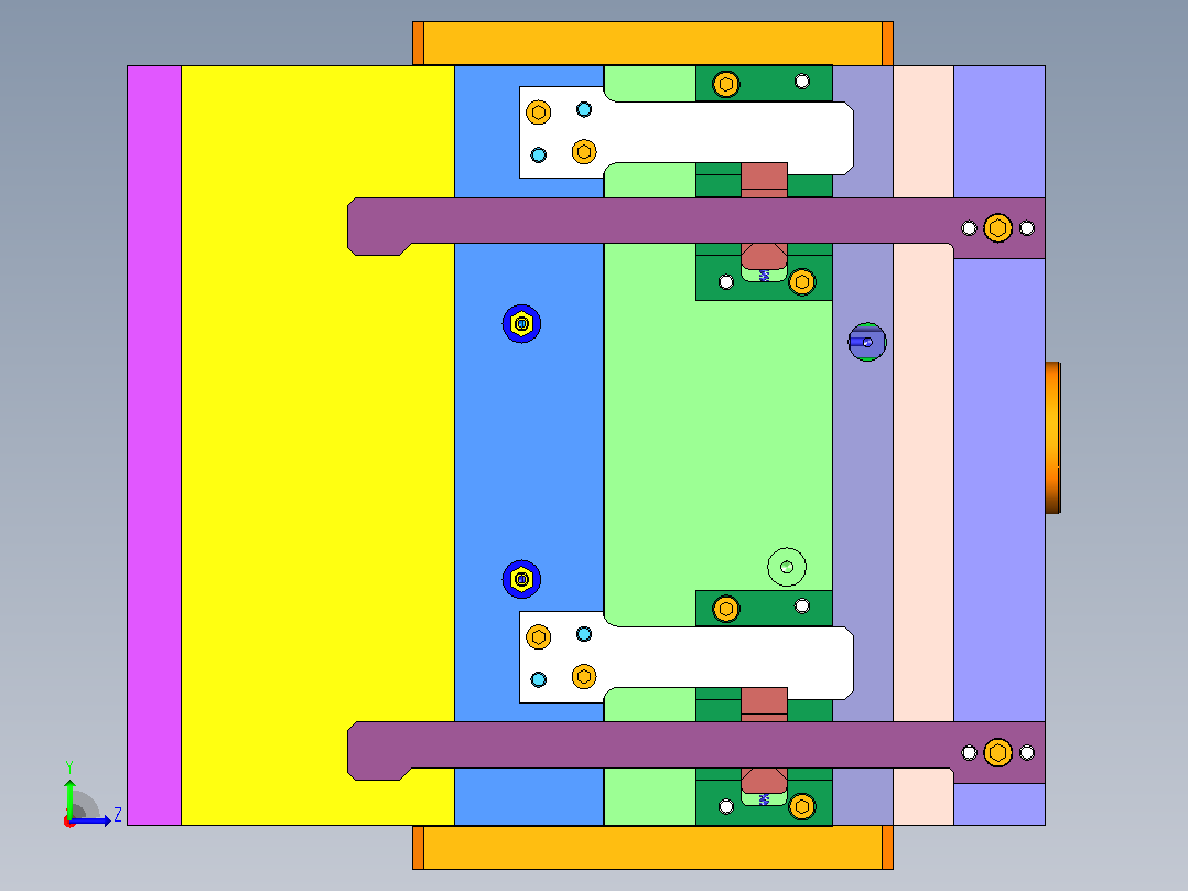 风扇底座模具设计左视图