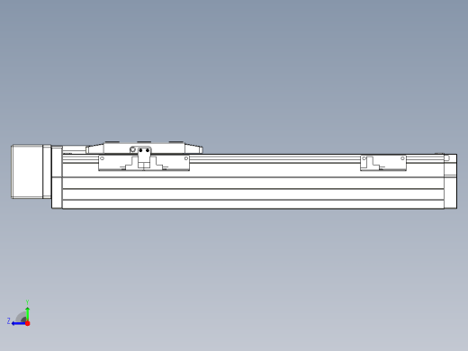 滚珠丝杠直线轴内置导轨TPA-GCR-80-1610C-L250-MR-M20-N3右视缩略图