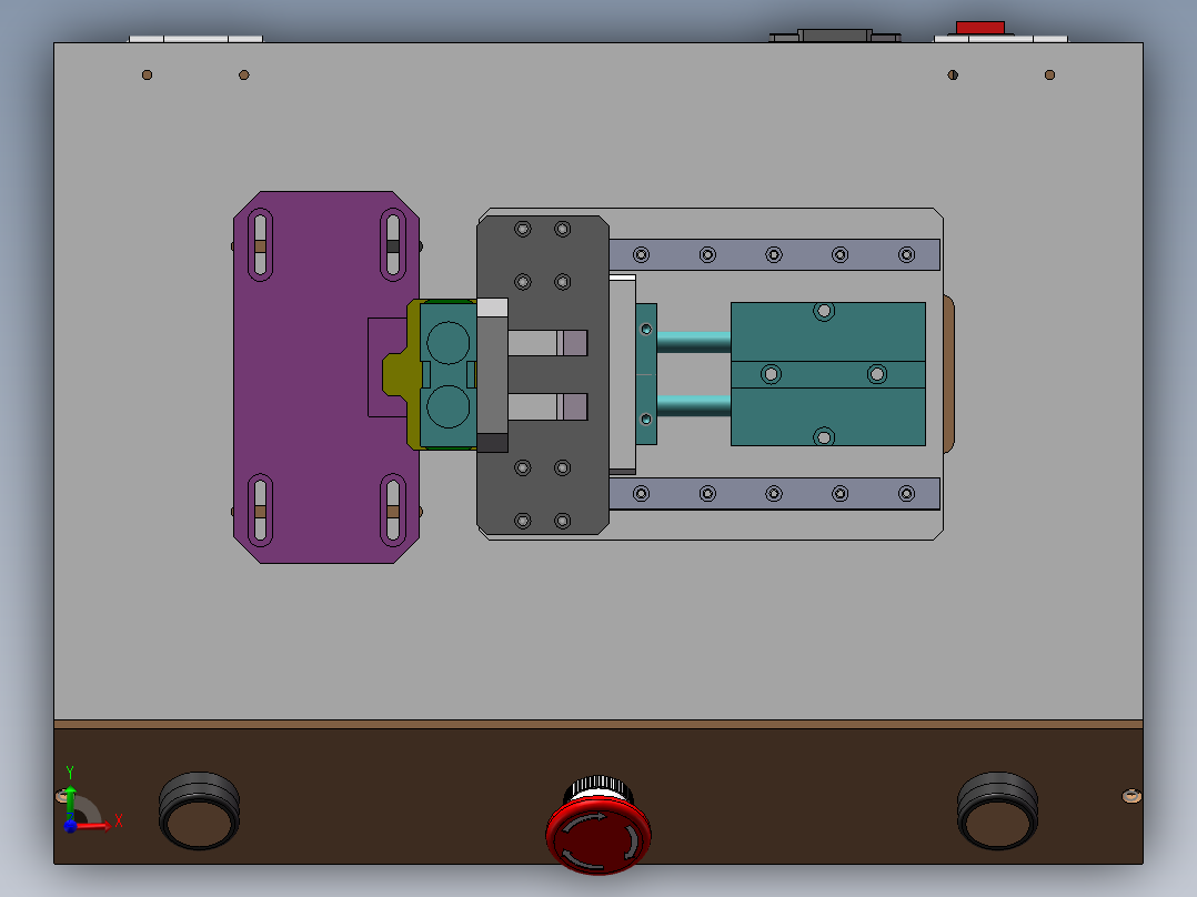 热熔治具前视图