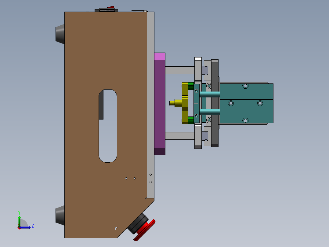 热熔治具左视图