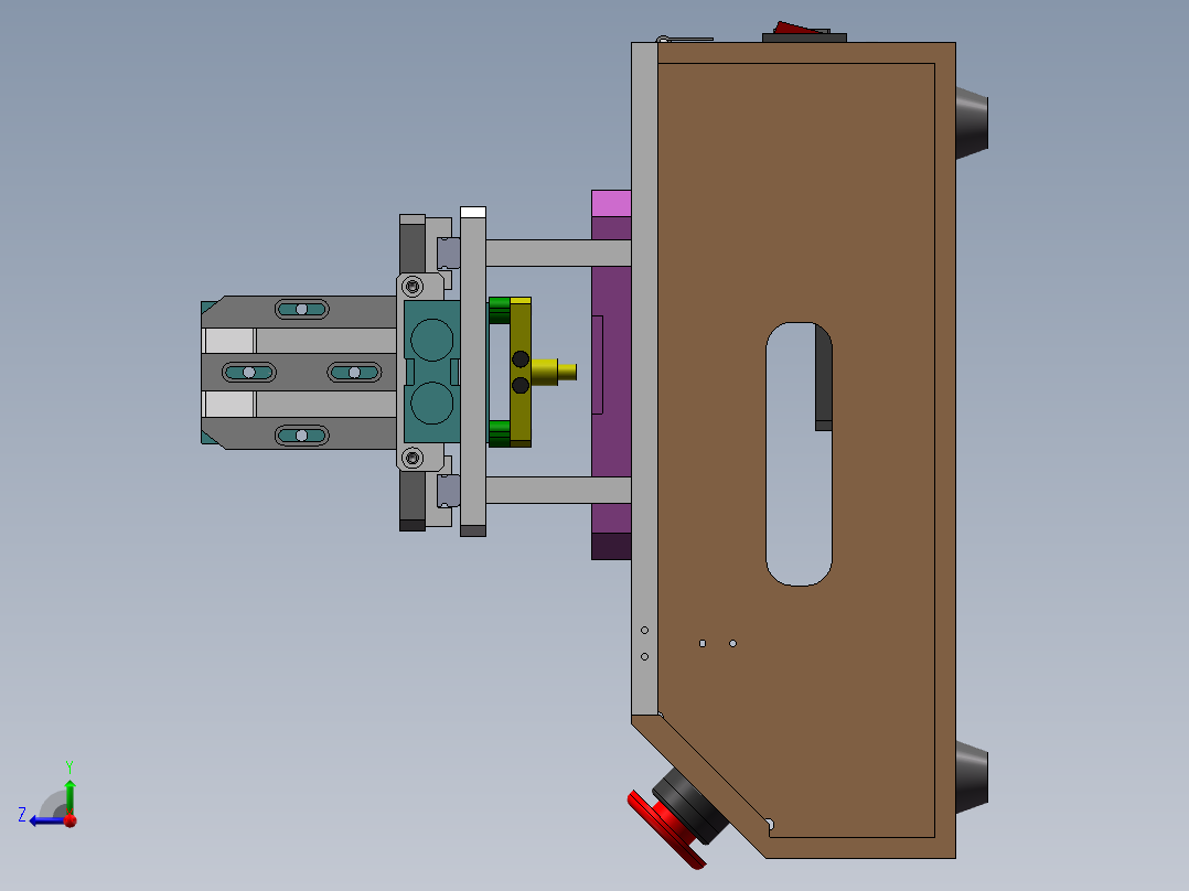 热熔治具右视图