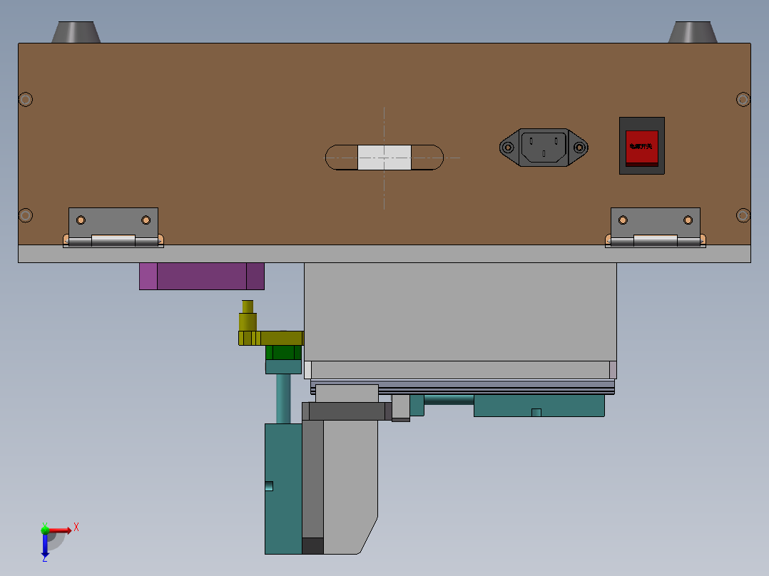 热熔治具俯视图