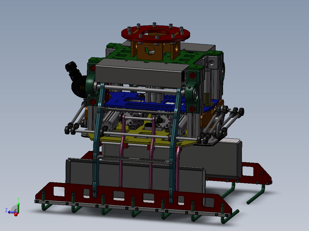 机器人抓袋器 sw12主视图