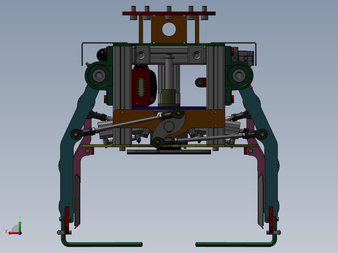机器人抓袋器 sw12后视图