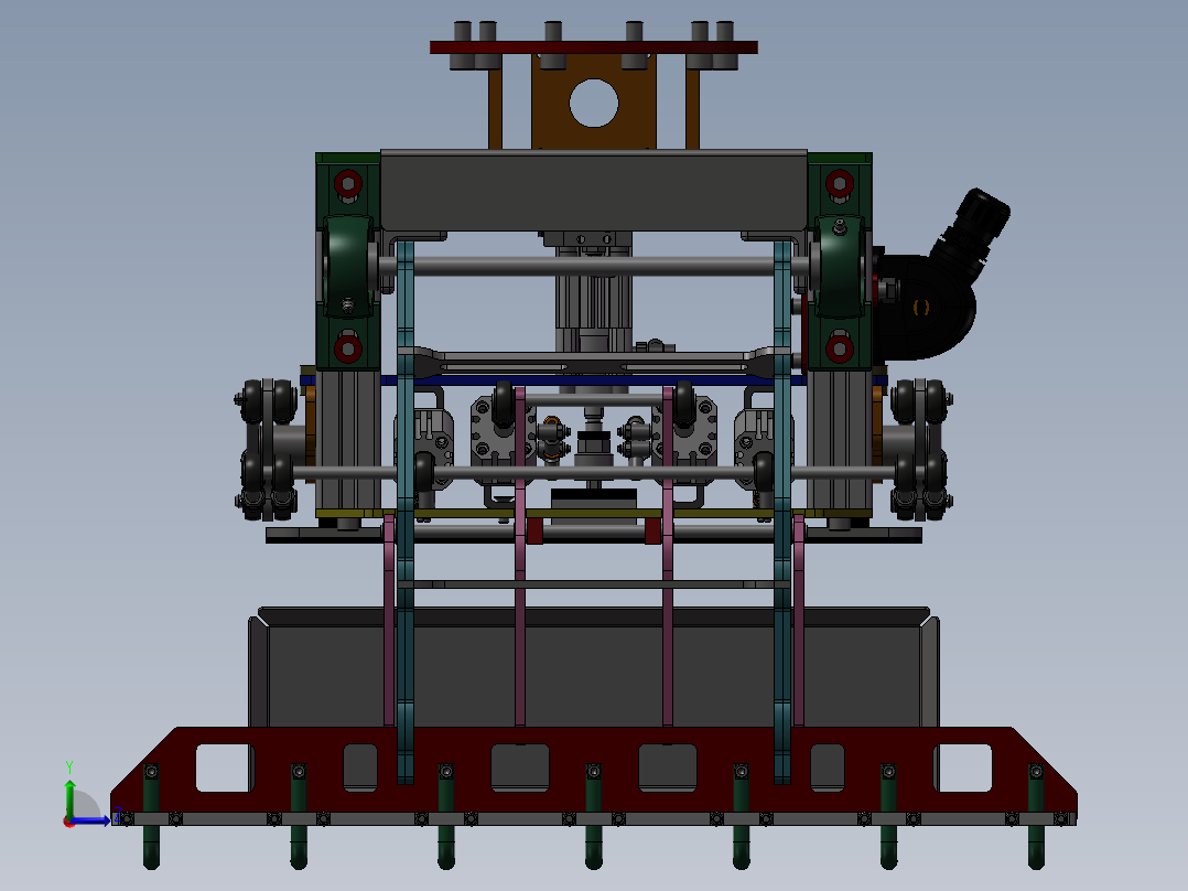 机器人抓袋器 sw12左视图