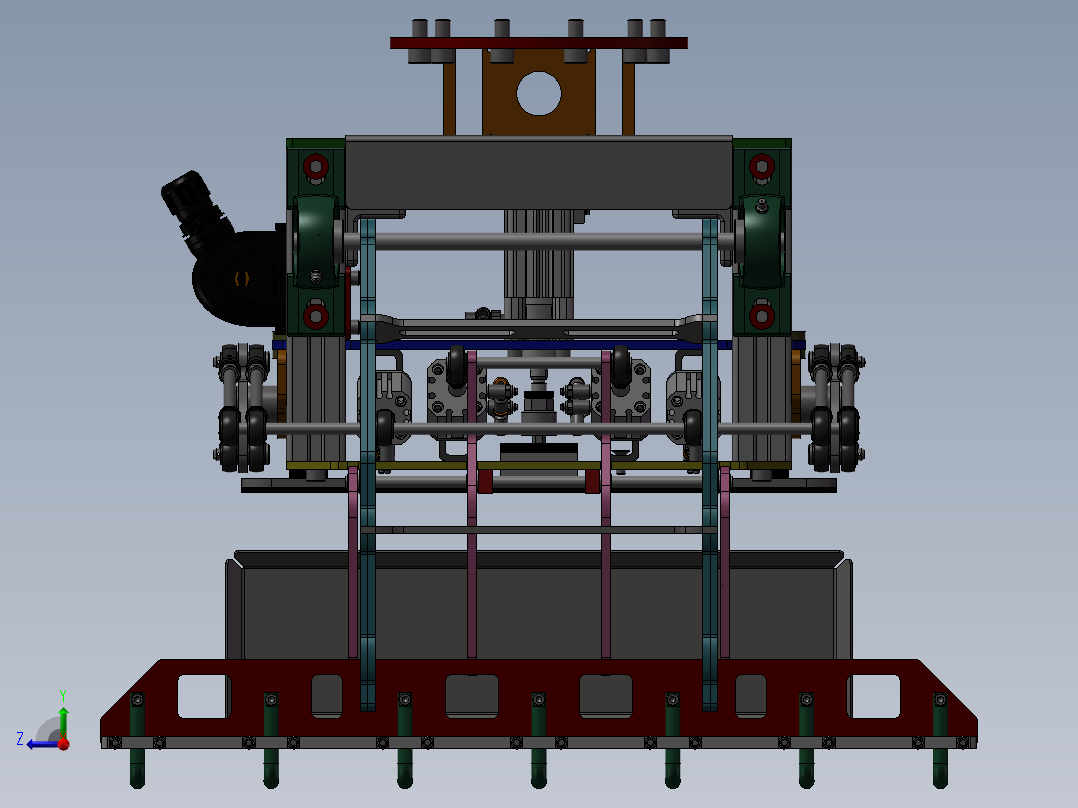 机器人抓袋器 sw12右视图