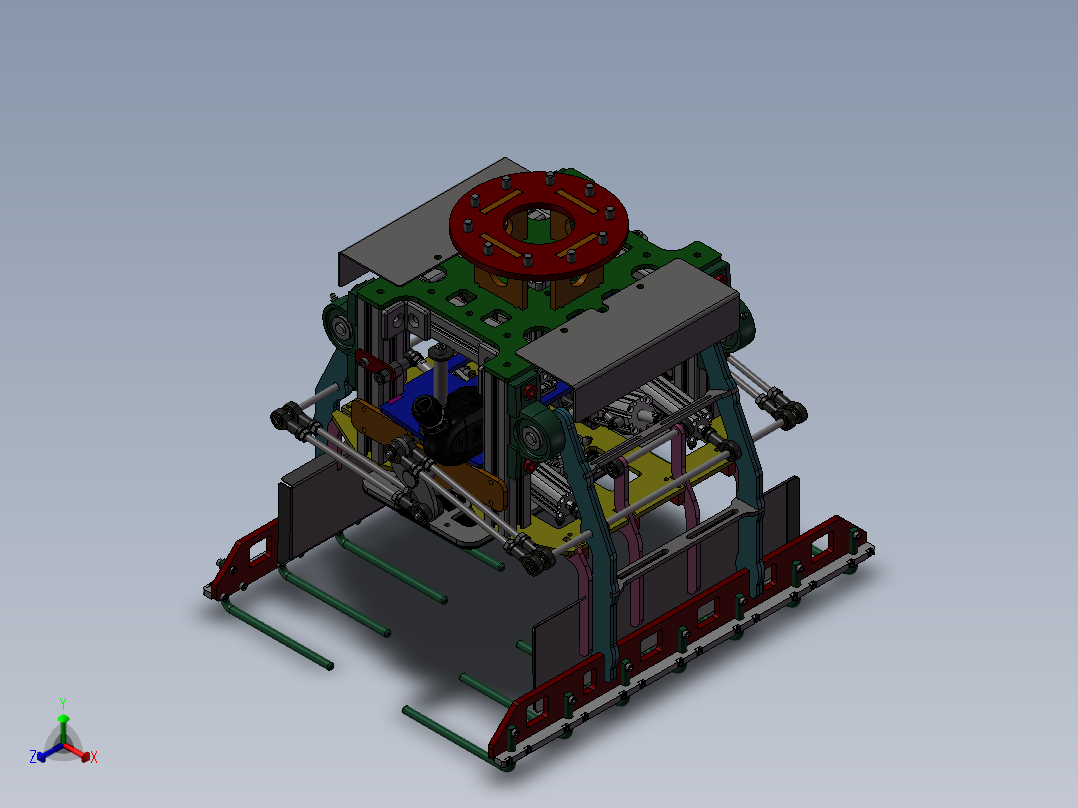 机器人抓袋器 sw12正等轴测图
