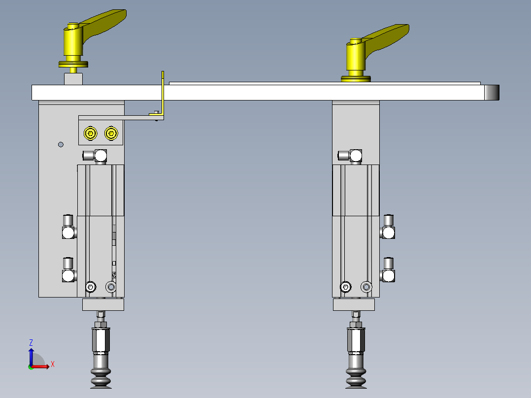 使用单轴驱动器进行转移左视图