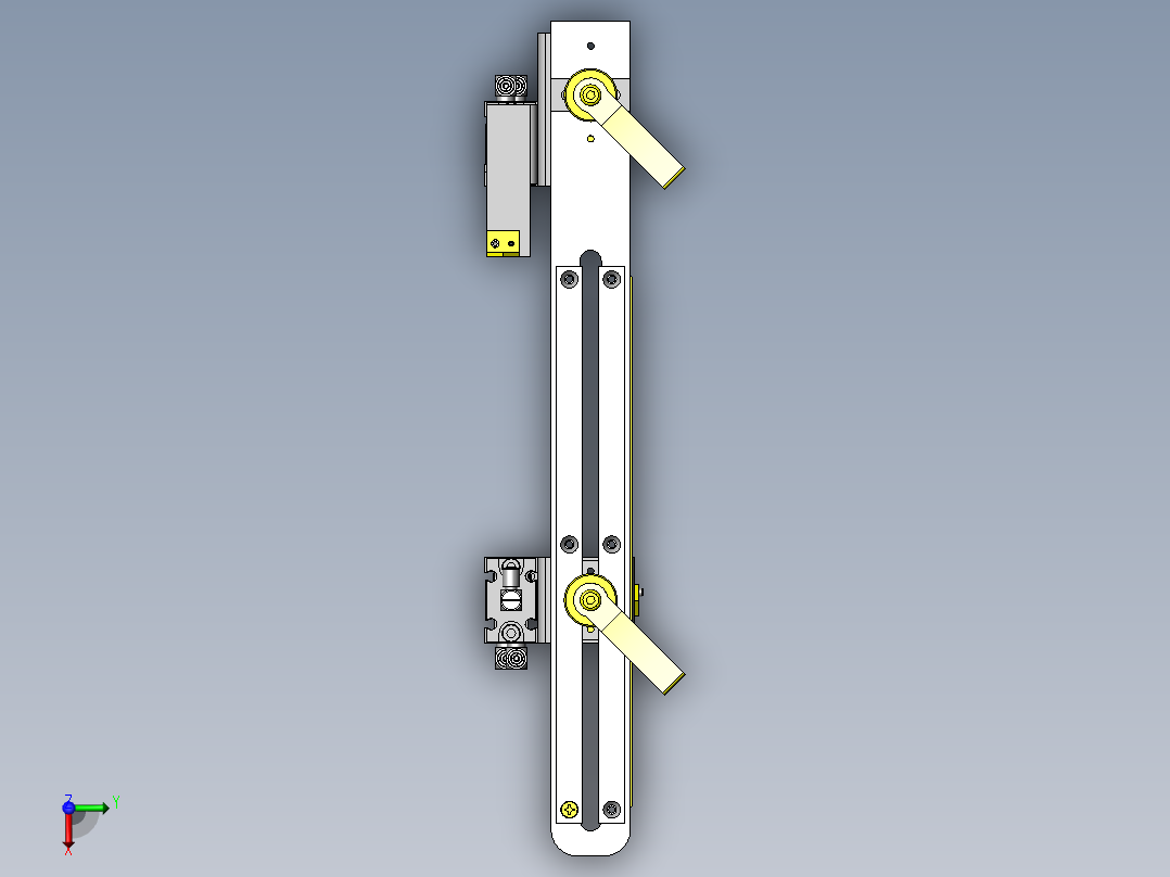 使用单轴驱动器进行转移俯视图