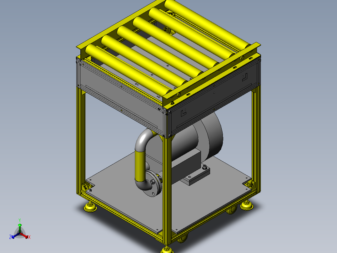 送风机构主视图