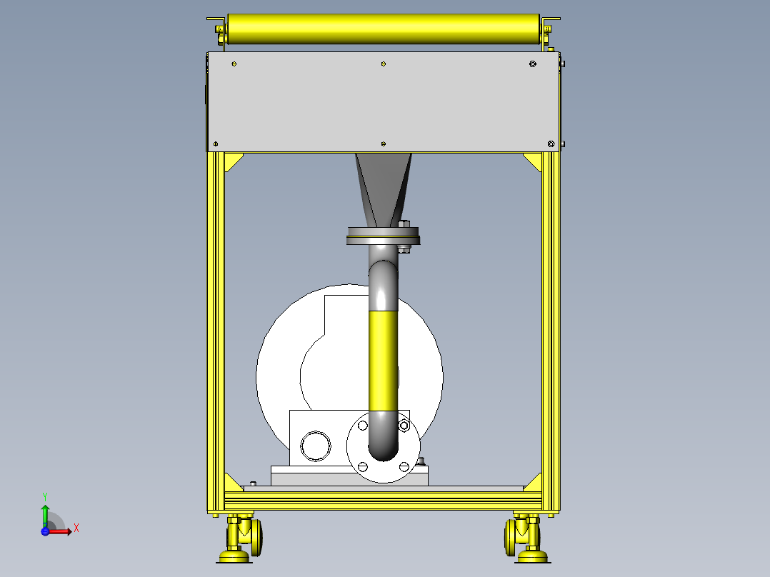 送风机构前视图