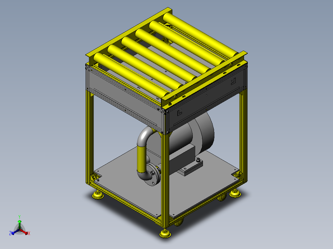 送风机构正等轴测图