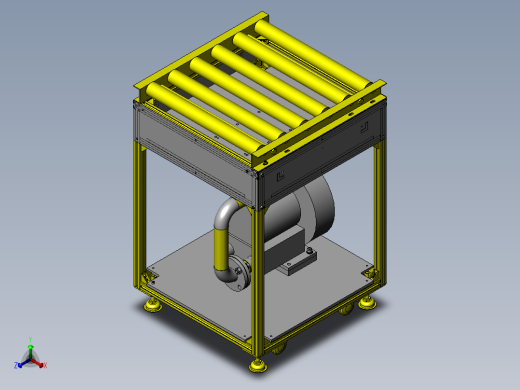 送风机构正等轴测缩略图