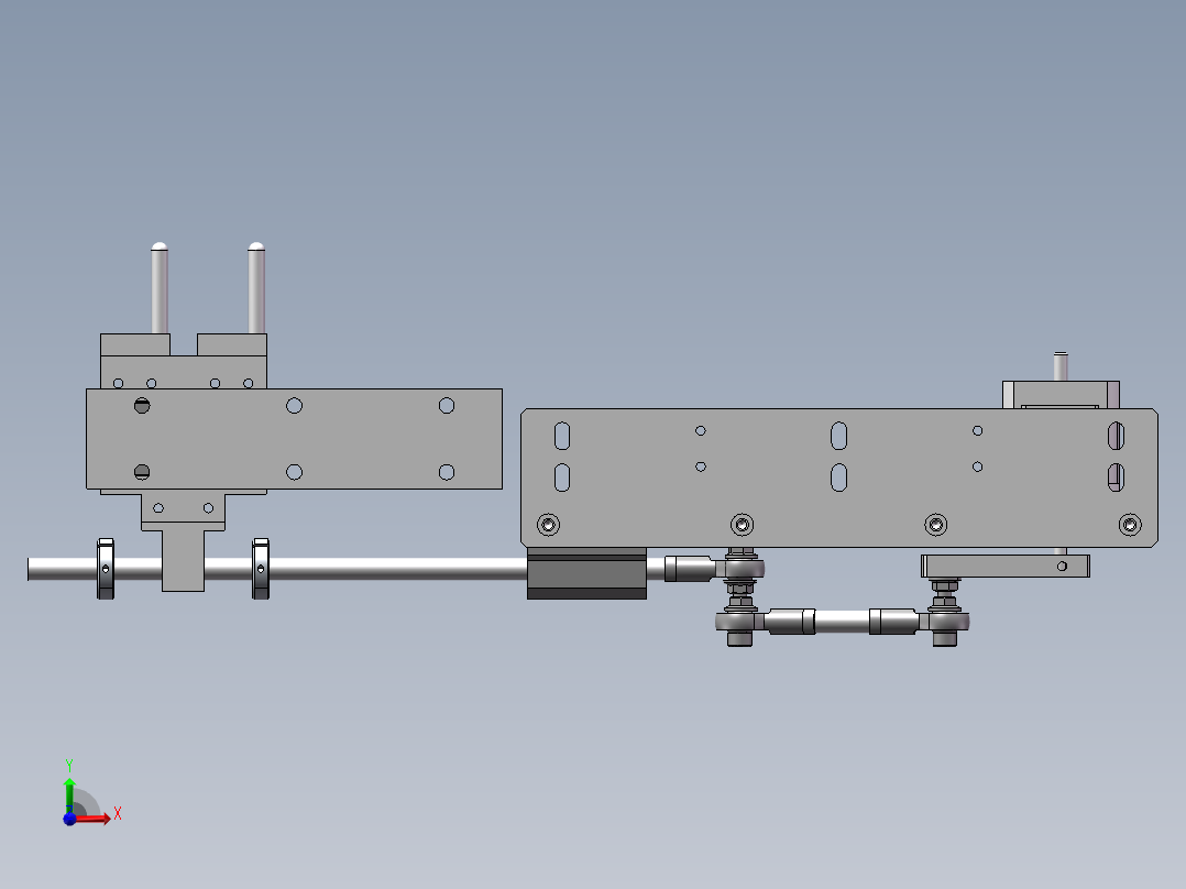 往复直线运动机构sw16可编辑前视图