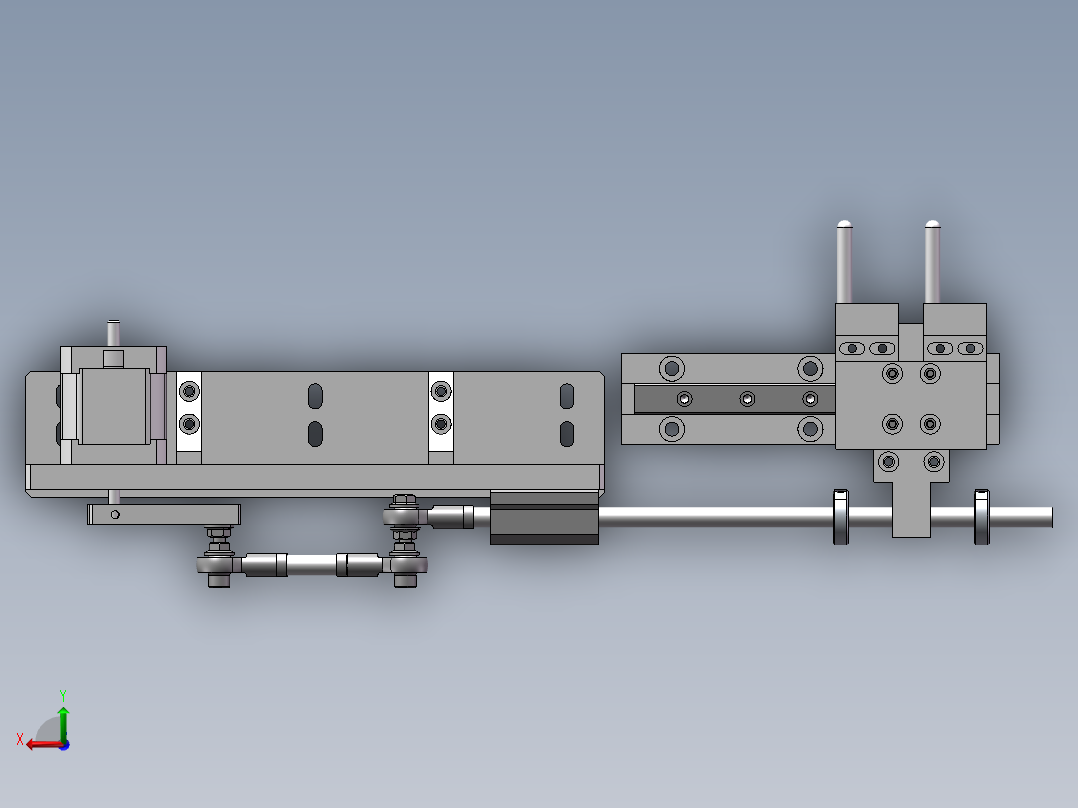 往复直线运动机构sw16可编辑后视图