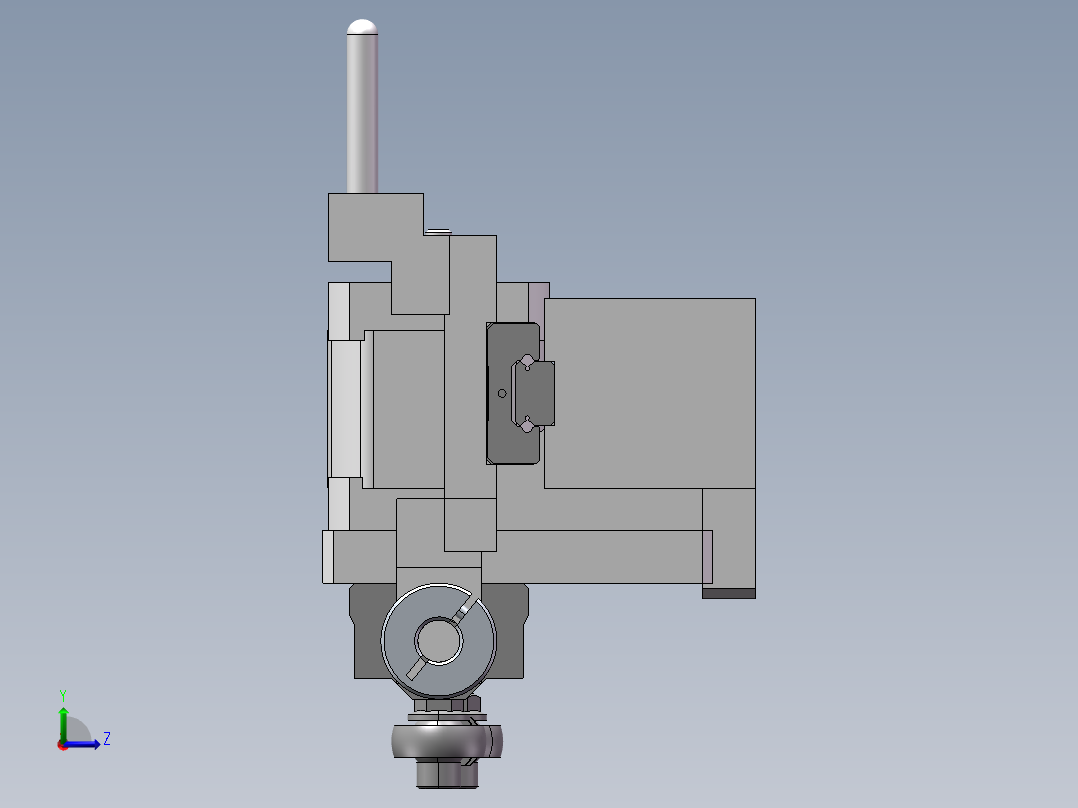往复直线运动机构sw16可编辑左视图