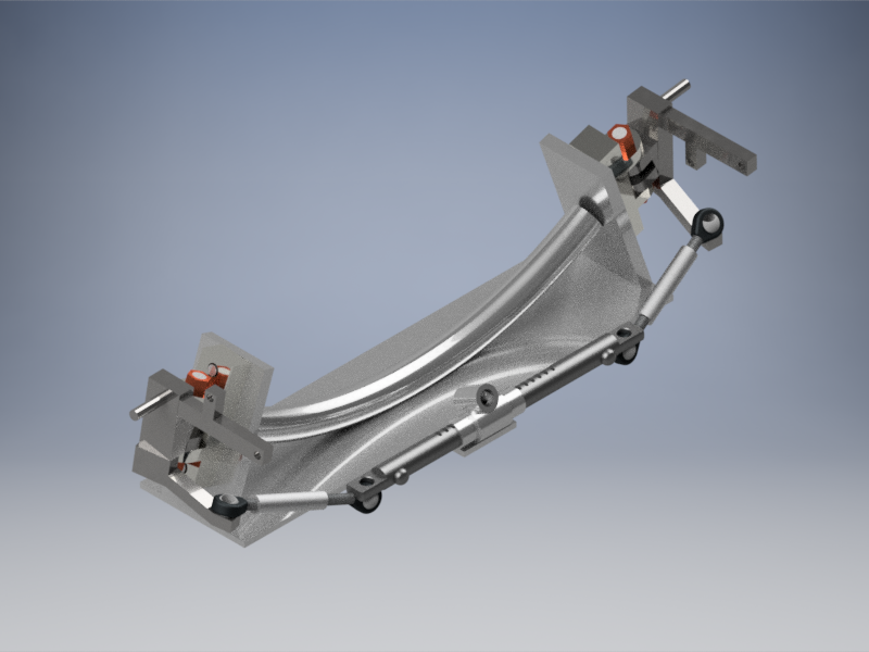 方向倾斜转向系统3D数模图纸 INVENTOR设计