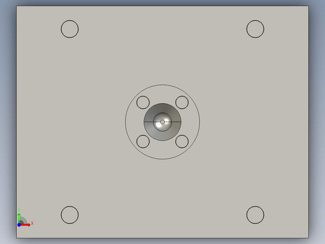 带金属嵌件的圆珠笔管注塑模前视图