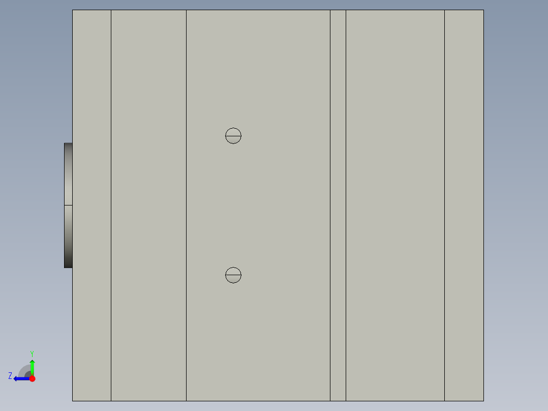 带金属嵌件的圆珠笔管注塑模右视图