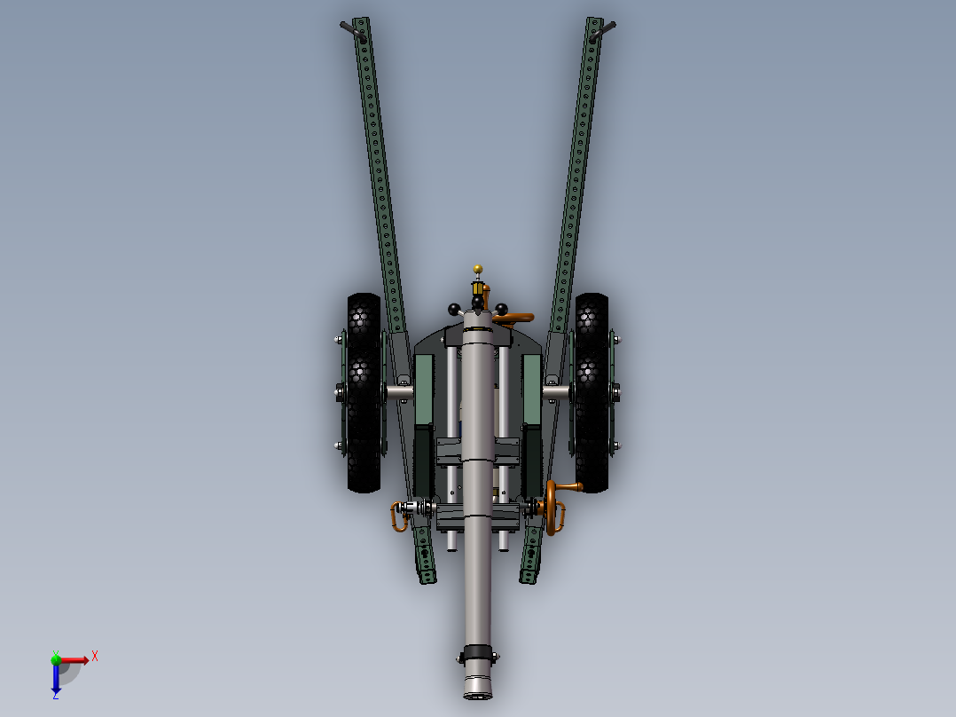 加农榴弹炮（加榴炮）俯视图