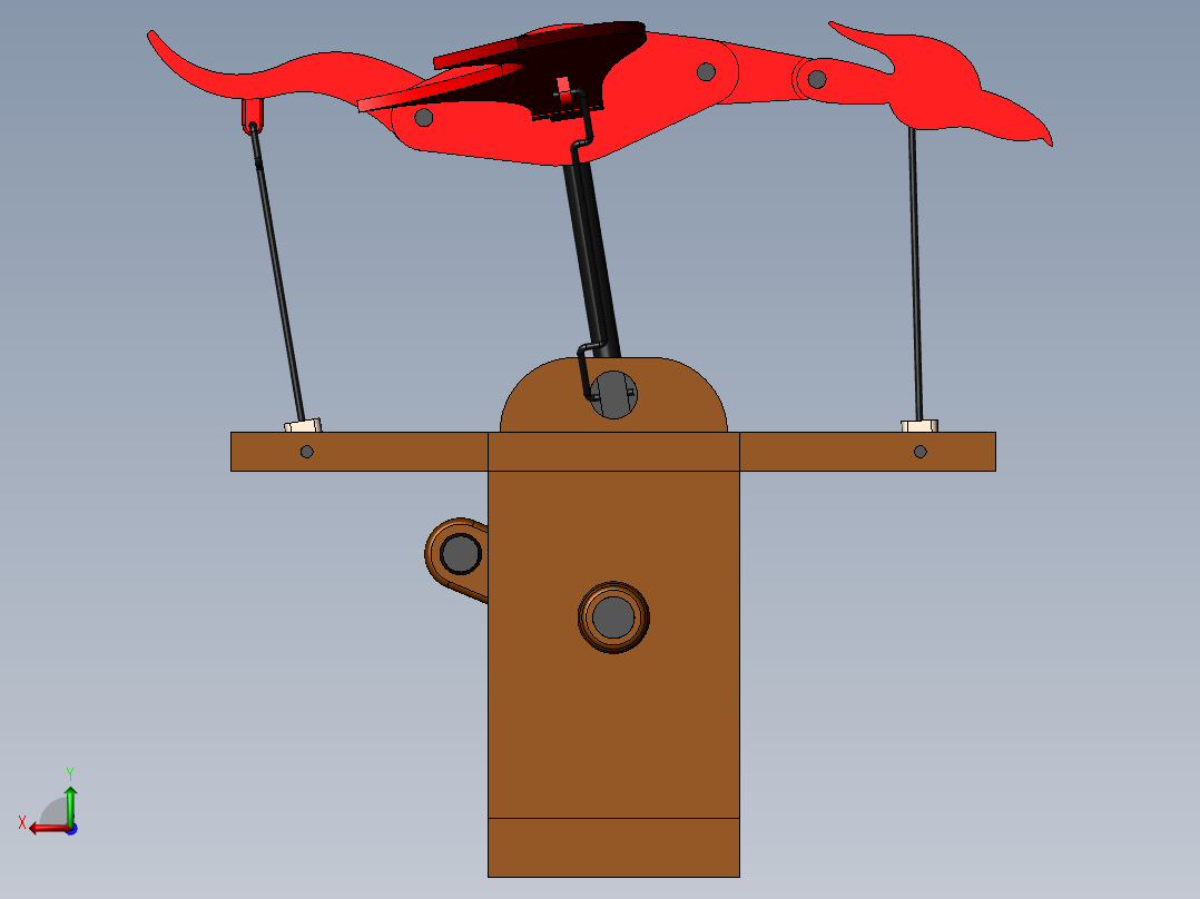 Dragon转动飞龙玩具后视图