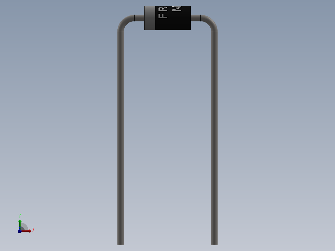 电容器 二极管 电阻器-Recovery Diode FR107前视图