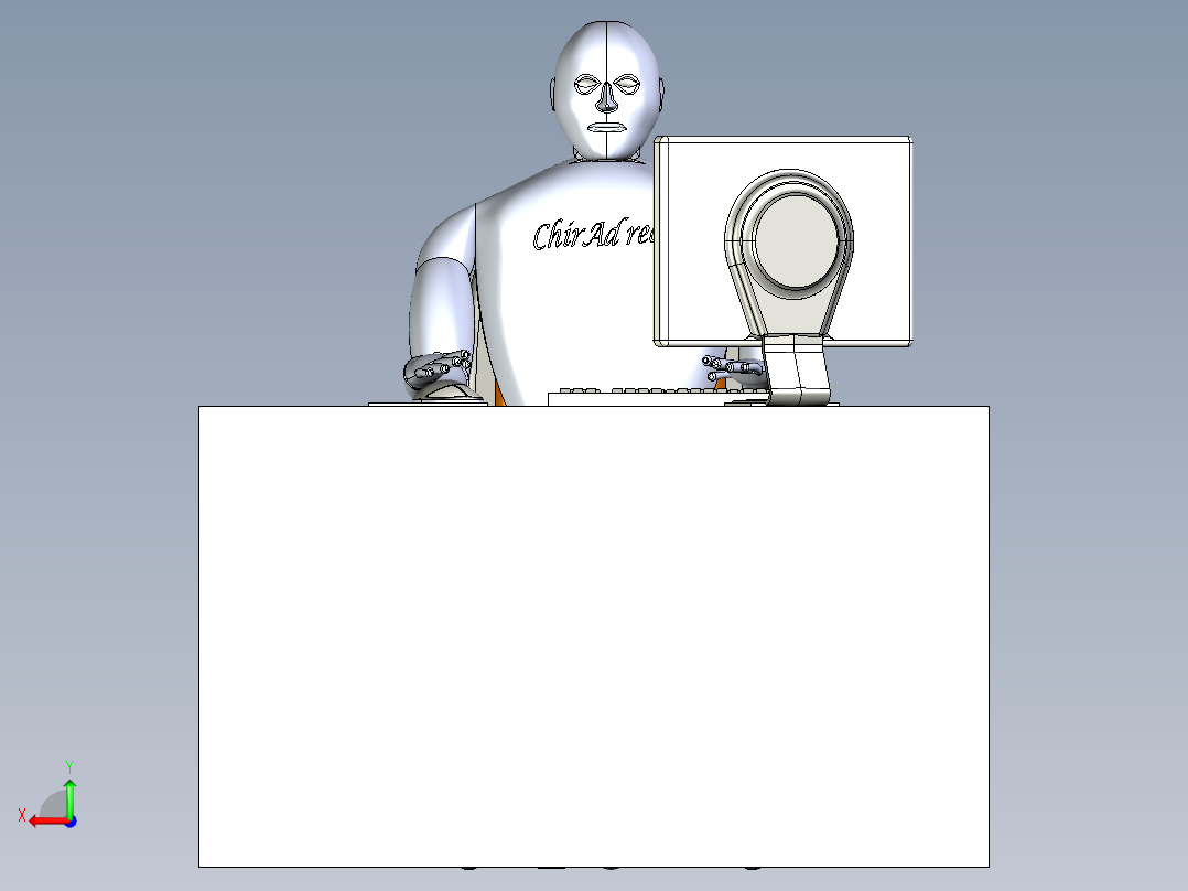 办公桌-7 IGS后视图