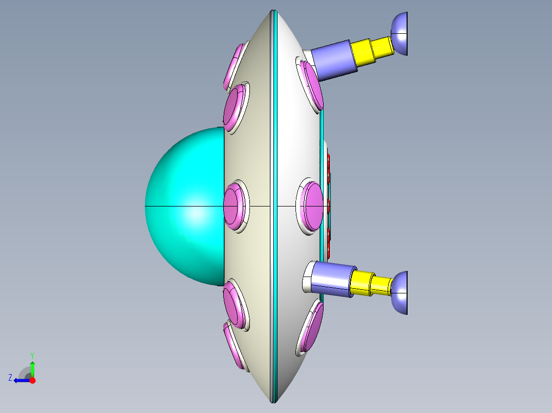 ufo外星飞船2右视图