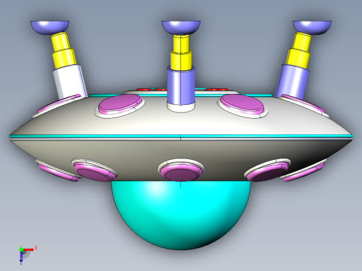 ufo外星飞船2俯视缩略图