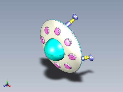 ufo外星飞船2正等轴测缩略图