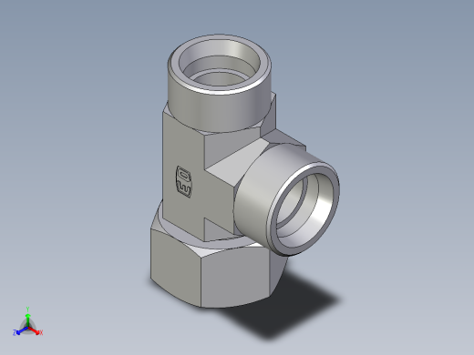卡套式工业通用硬管接头EO_Swivel_nut_run_tee_EL30SOMDCF