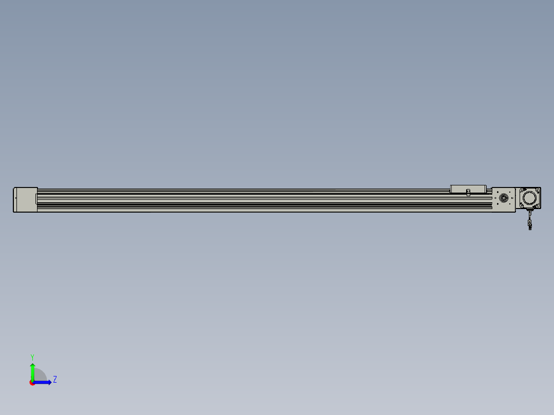 威洛博直线电机模组EB8-L100-S1700-BL-P75-MS3左视图