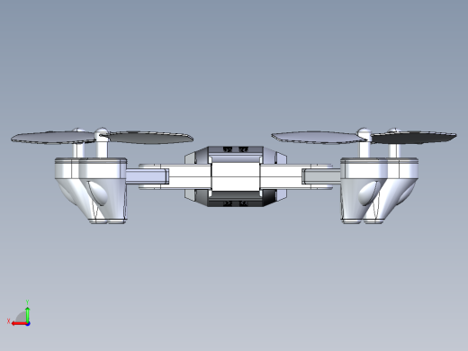 四轴四旋翼无人机造型后视缩略图