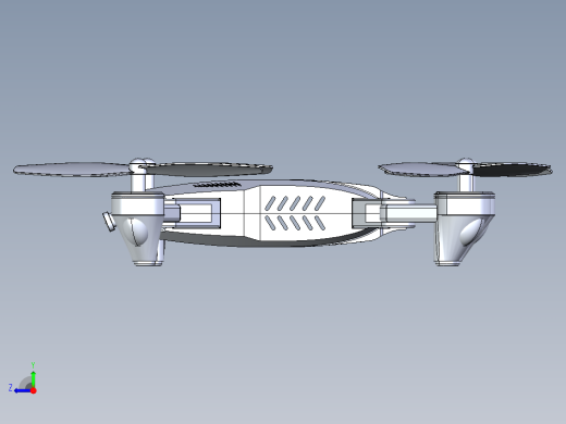 四轴四旋翼无人机造型右视缩略图