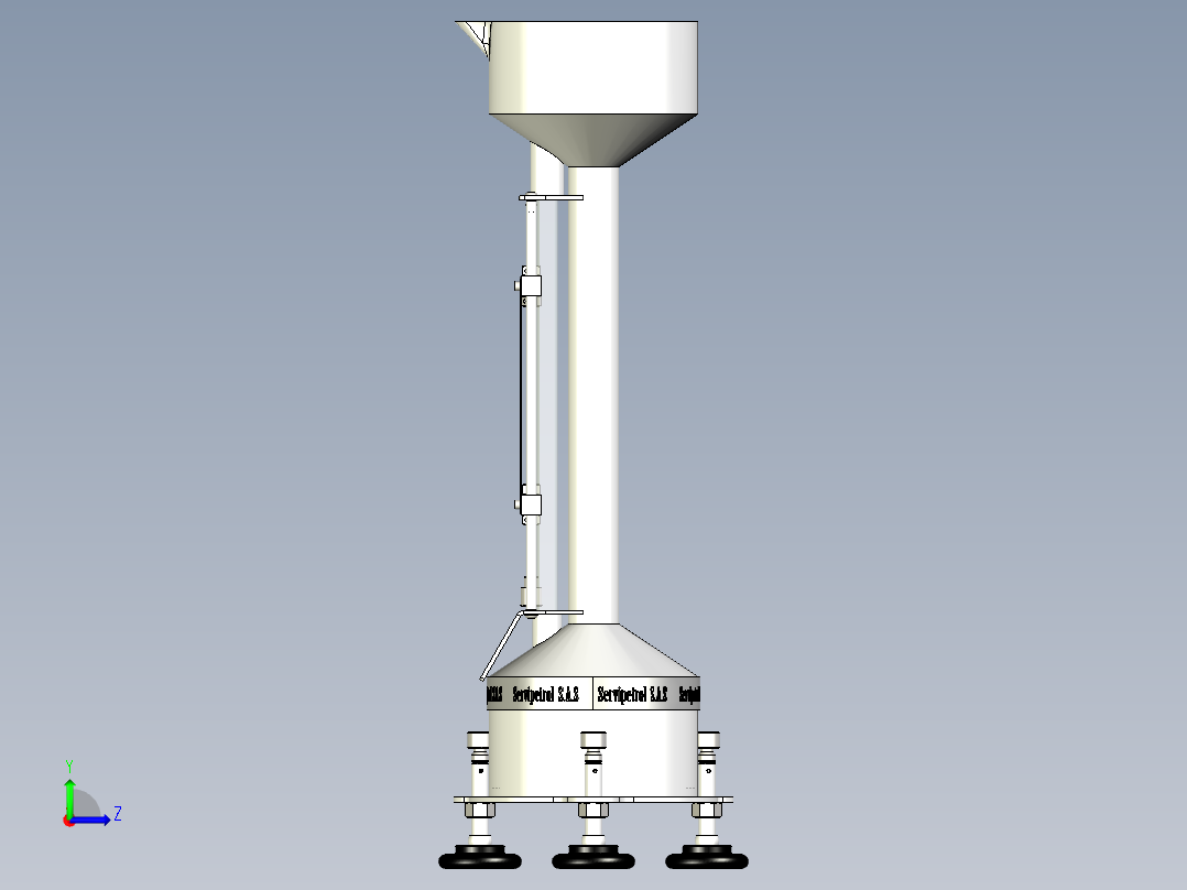 燃料计量器计量装置左视图