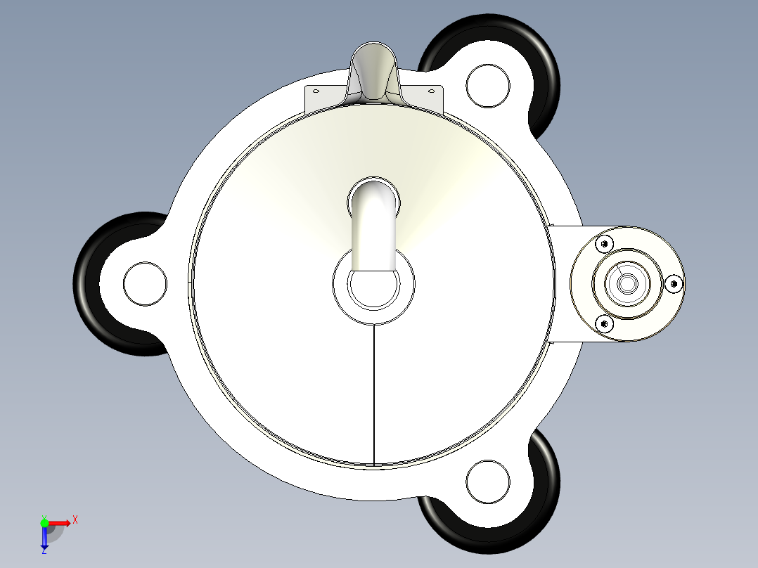 燃料计量器计量装置俯视图