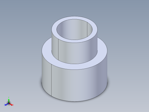 CPVC管件11-Sch80_ReducerCoupling_SxS_9829-250_2in x 1.25in正等轴测缩略图