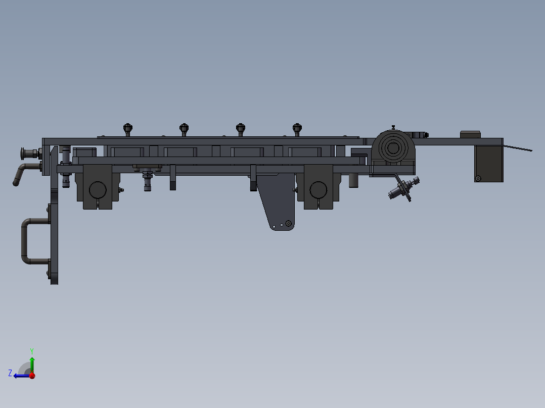 可调节大行程移载机构 3右视图