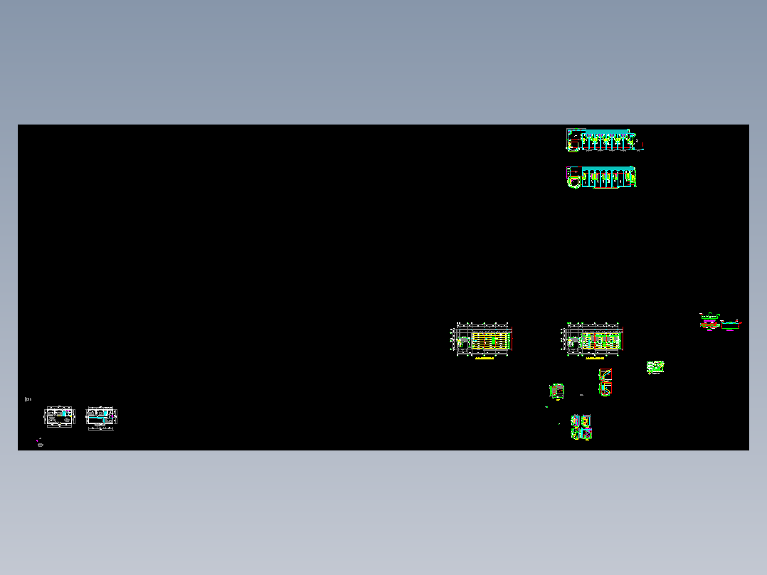 某地二层商铺钢结构夹层和钢楼梯图纸施工图