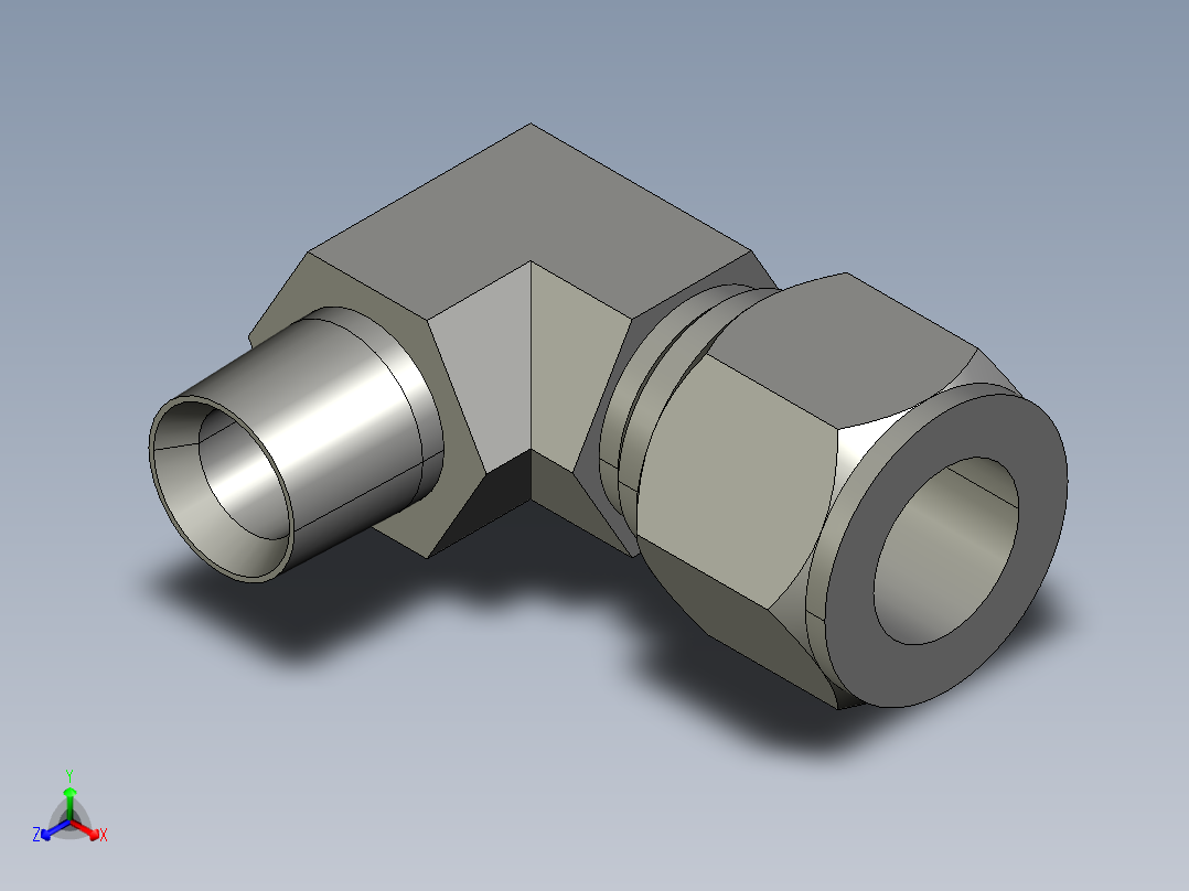 卡套式工业通用硬管接头12-8_cbu-s主视图