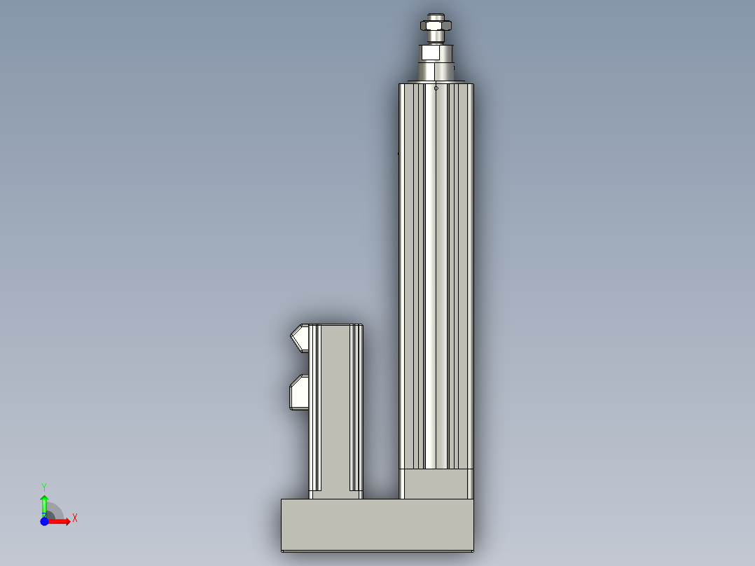 12VZ电动缸-VZ5-S150-BD前视图