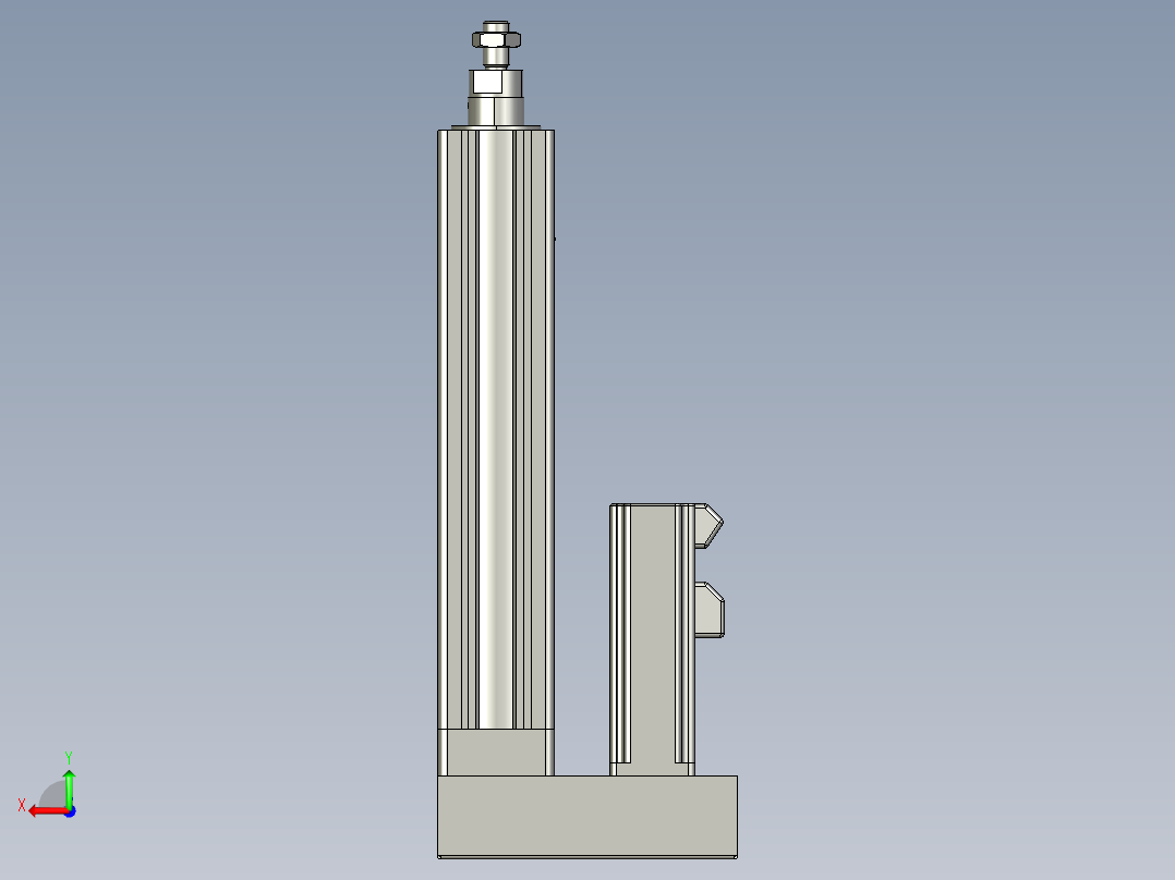 12VZ电动缸-VZ5-S150-BD后视图