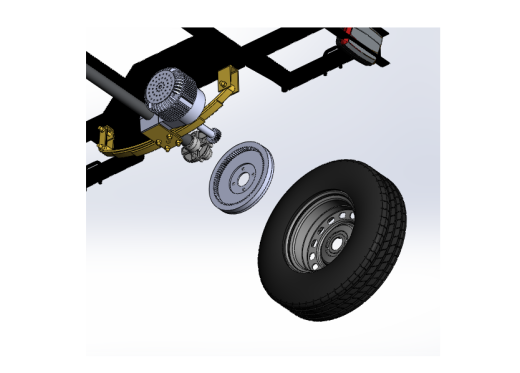 两轮拖车架3D数模图纸 Solidworks设计缩略图