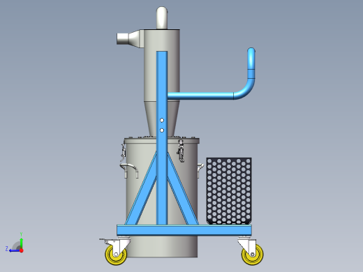 移动式旋风预分离器sw22可编辑右视缩略图